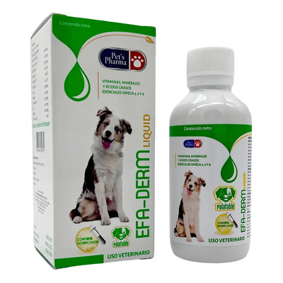 Pet's Pharma Efa-Derm Suplemento Vitamínico Líquido Para Perros y Gatos 237ml | Envío gratis