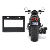 1 Pieza Porta Placa Fibra Carbono Brillante 5d P/motocicleta