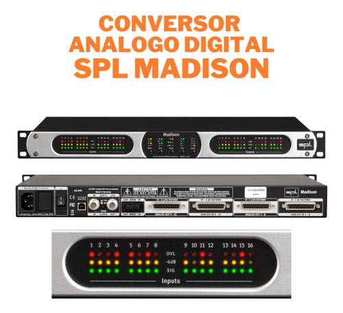 Convertidor De Audio Spl Madison Ad/da + Ssl Madi Xtreme Pci