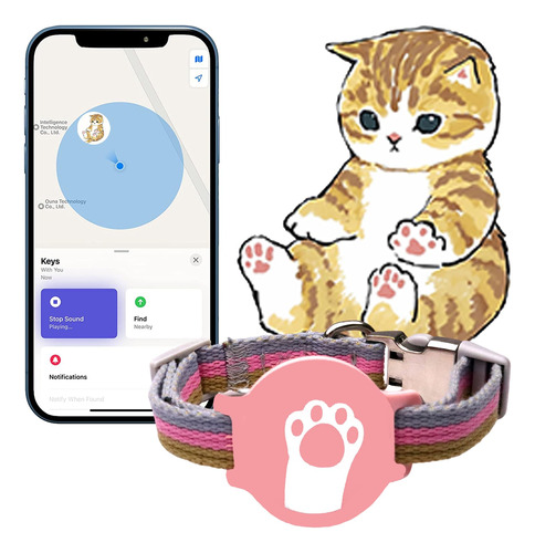 Collar Rastreador Gps Para Mascotas Con Localizador De Gatos