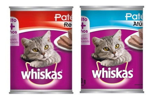 32 Latas Whiskas Grandes Sabor Pate Res Y Atún