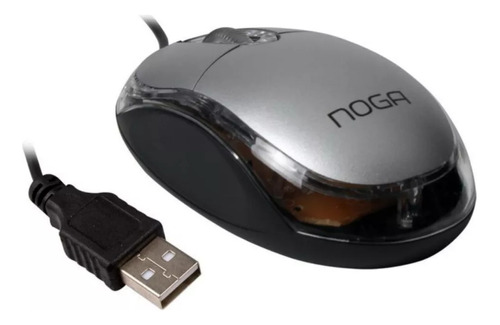 Mouse Optico Led Noga Ng-611u Gris 800 Dpi