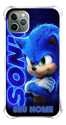 Capinha De Celular Compatível Sonic Logo Com Nome
