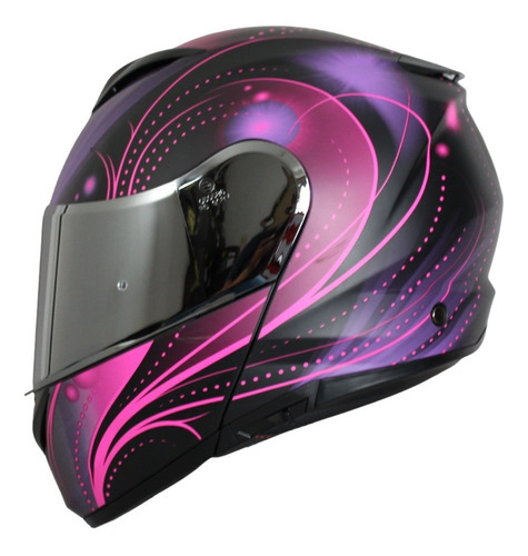Casco Abatible Faseed Fs 908 Galaxy Rosa Mate Moto Helmets