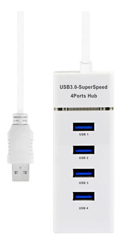 Hub Usb 4 Portas 3.0 5 Gbps Mac Windows Compativel Usb 2.0