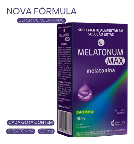 Melatonum Max Gotas 30ml - Mantecorp Farmasa