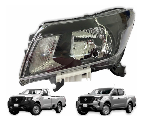 Faro Piloto Fondo Negro Nissan Np300 Frontier 2021 Al 2022