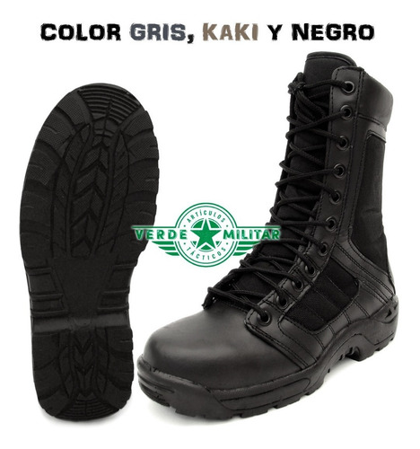 Botas Tácticas Militares Policía Ultra Ligera Repelente Al Agua Bota Casual Uniforme Trabajo Rudo Kaki Negro Camel Gris 