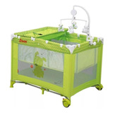Cuna Corral D Bebe Zoo Baby Movil Musical Verde