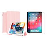 Forro Case Con Espacio Lapiz Para iPad New 9.7  + Vidrio