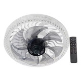 Lampara Con Ventilador Led 3 Tonos De Luz 10 PuLG E27 34w 1300lm Con Control Remoto