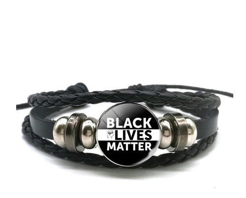 Movimento Negro Pulseira Unisex Black Lives Matter 