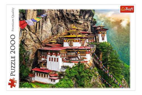 Rompecabezas Trefl Tiger's Nest, Bhutan 27092 De 2000 Piezas