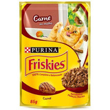 Ração Úmida Friskies Sachê Para Gatos Sabor Carne 85g