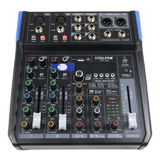 Mezcladora Audio 6 Canales 99 Efectos Bluetooth By Steelpro