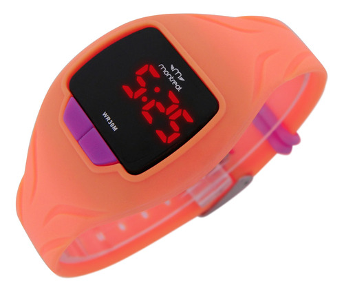 Reloj Montreal Mujer Ml1676 Digital Luz Led Fecha 