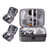 3 Organizador De Cables Para Viaje Estuche Organizador Bolso