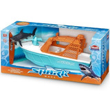 Barco De Juguete Lancha De Combate Con Tiburon