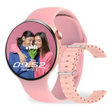 Relógio Smartwatch Feminino W28 Pro Redondo Original Nfc Gps