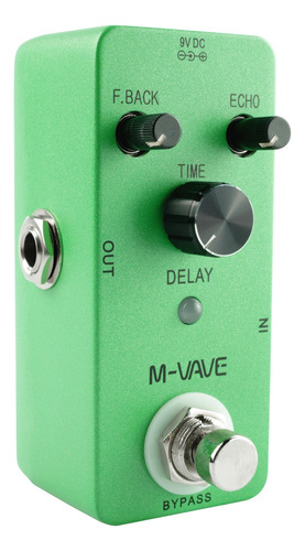 Pedal De Efecto M-vave Delay Verde