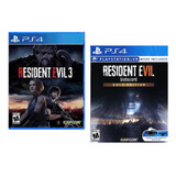Combo Pack Resident Evil 3 Remake + Resident 7 Ps4 Nuevos*