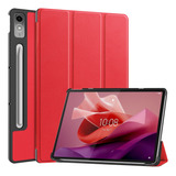 Funda Con Función Atril Roja Para Lenovo Tab P12/xiaoxin Pad