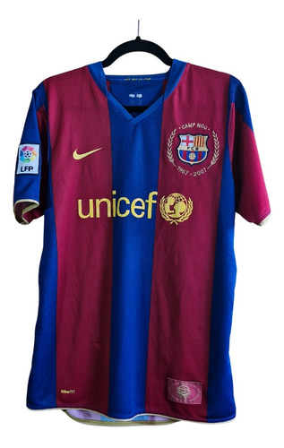 Jersey Nike Barcelona 2007-2008 Local Talla M Giovanni 17