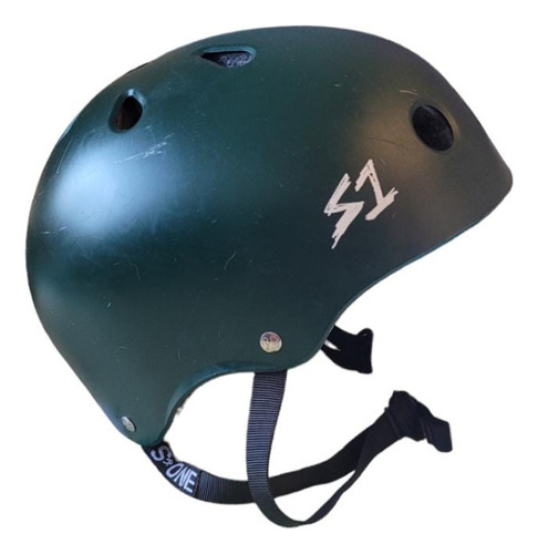 Casco S1 Dark Green Matte 55 Cc Diámetro