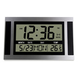 Reloj De Pared Digital Lcd Con Números Grandes, Calendario D