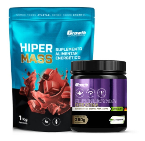 Hipermass (1kg) + Creatina Crepure (250g) - Growth