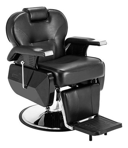 Sillon Barbero Peluqueria Estetica Reclinable Pro Black