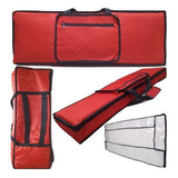 Capa Master Luxo Vermelho Teclado Roland Go Keys + Cobertura