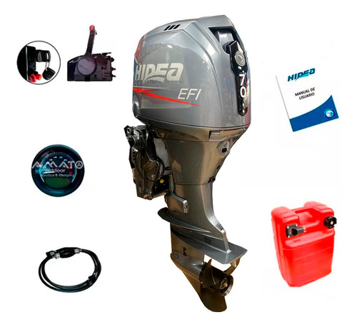 Motor Fuera Borda Hidea 70hp 4t Efi Trim Super Precio