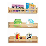 Estante Infantil X 3 Repisas Porta Cuentos. Mdf / Especiero