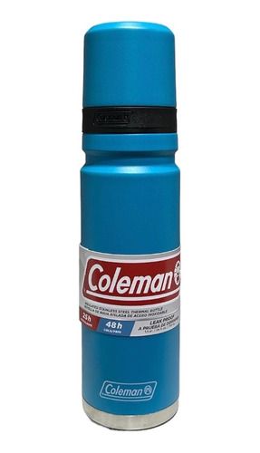 Termo Coleman De Acero Inoxidable 700 Ml Color Celeste 