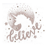 Plancha Strass Tacha Termoadhesiva Unicornio Grande Believe