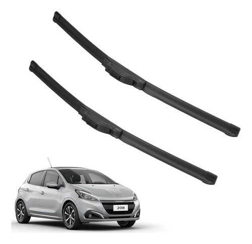 Kit 2 Escobillas Delanteras Flex Goma Peugeot 208 2013a2023