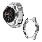 Combo Correa Eslabones + Funda De Lujo Para Samsung Galaxy Watch 46 Mm + Mica