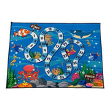 Tapete Para Quarto Infantil Fundo Do Mar 1,00x1,40 Barato