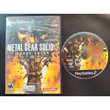 Metal Gear Solid 3 Snake Eater Playstation 2 Original Físico