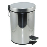 Cesto Tacho Acero Inox Con Pedal Baño Cocina 3lts 