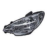 Faro Peugeot 206 2004-2005-2006 Liso Un As Izquierdo Alc