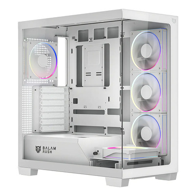 Gabinete gamer Balam Rush Tank Polar 7900 ATX media torre blanco ARGB | Envío gratis