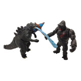 Godzilla Vs Kong Black 2 Figuras Articuladas King Kaiju 2021