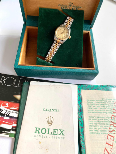 Rolex Dama 6917 Combinado 18 K Año 1979 Con Caja Y Papeles