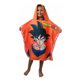 Toalla Con Capota Microfibra Paradise - Goku Niños