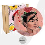 Reloj Frida Kahlo Vidrio Personalizado Artesanal