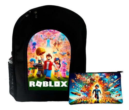 Combo Mochila +cartuchera Grande Compadretes Roblox Among Us