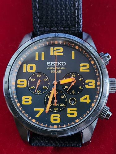 Relógio Seiko Solar Cronógrafo Ssc233 Masculino 