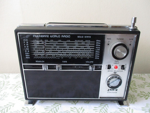 Antigua Radio Multibanda Zamir Hong Kong Fm Impecable 1970